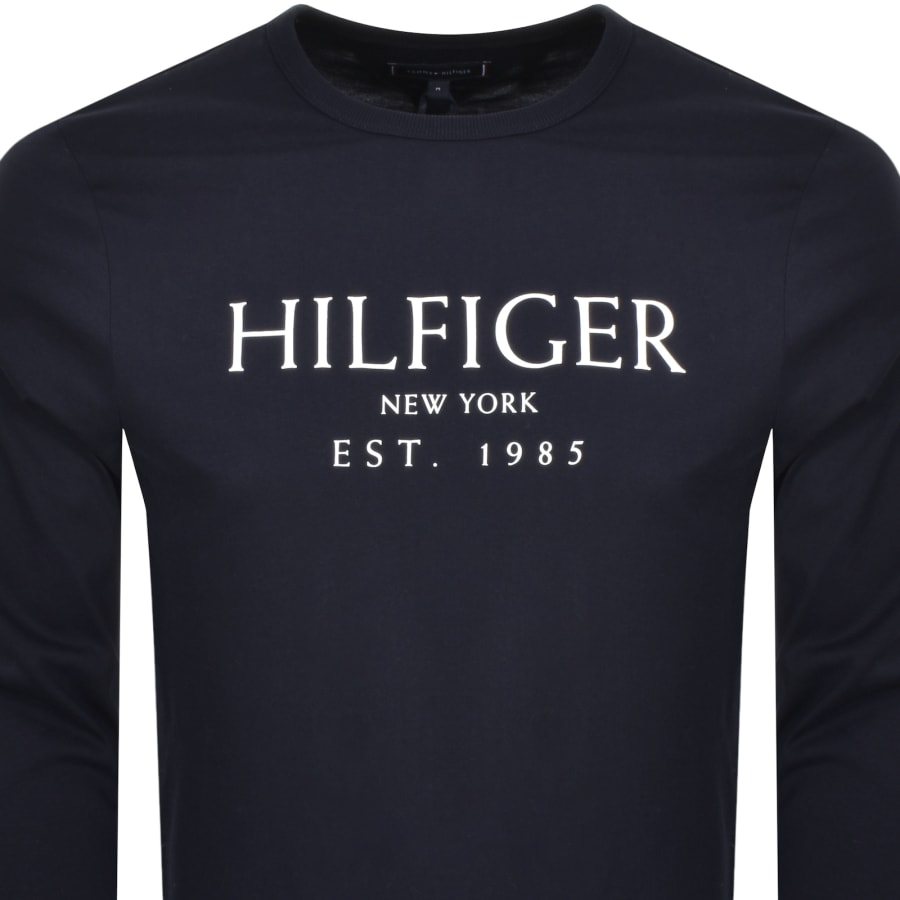 Tommy Hilfiger Big Hilfiger Logo T Shirt Navy Mainline Menswear Canada
